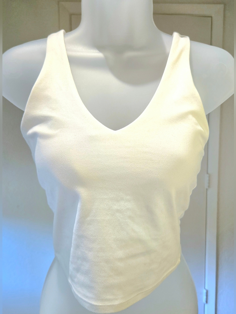 all in motion Cream V-Neck Tank Top
